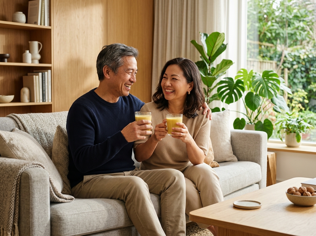 Gia đình hạnh phúc cùng sữa hạt OcaNew Nut