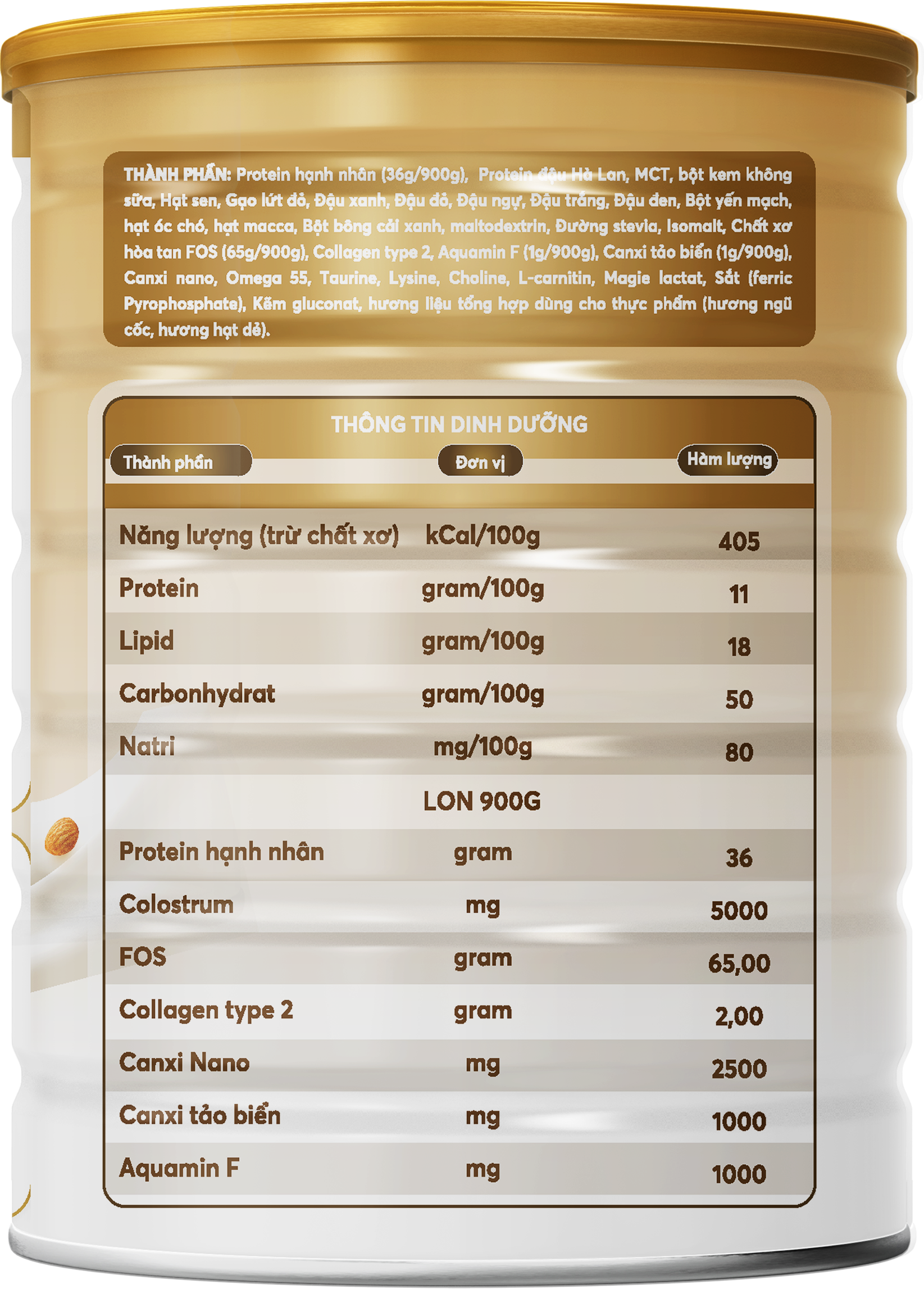 Nhãn Dinh Dưỡng OcaNew Nut